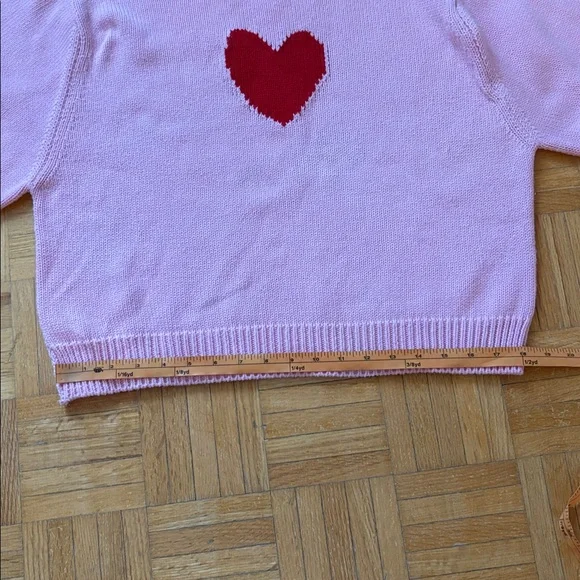 Kerri Rosenthal Pink Heart Knit Sweater - - Picture 5 of 16